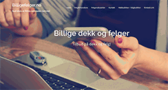 Desktop Screenshot of billigefelger.no